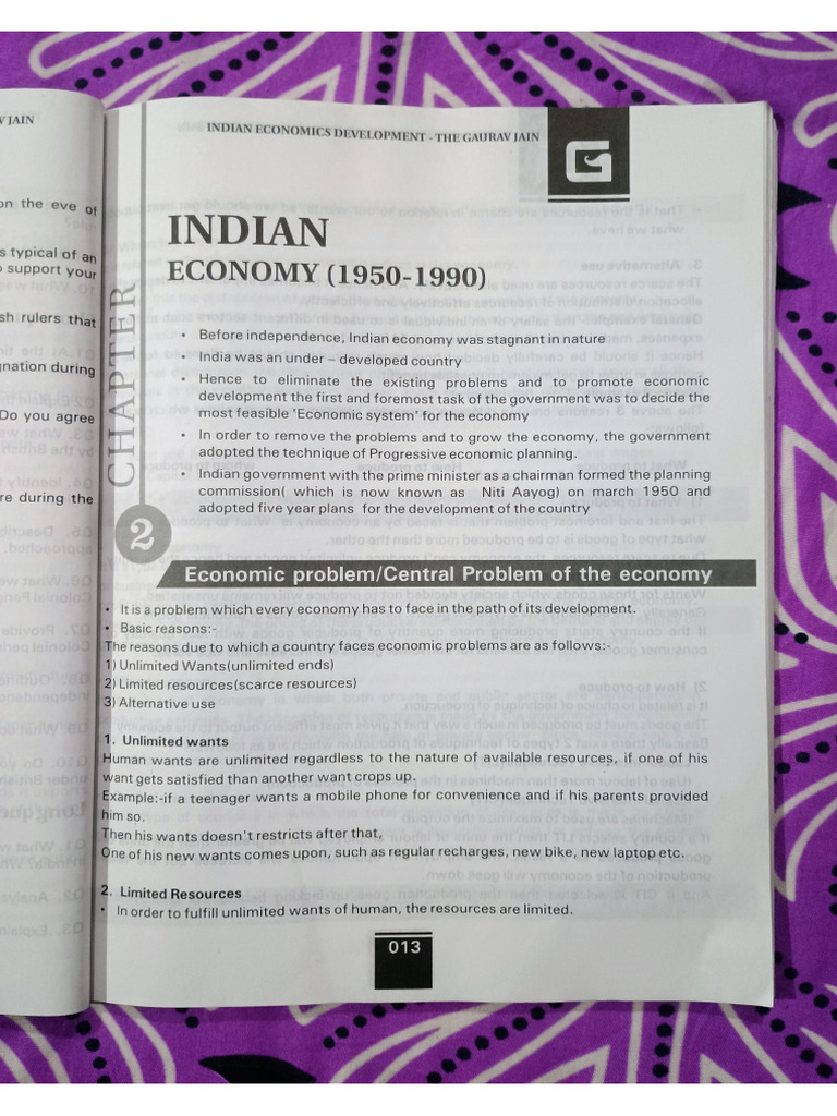 Indian Economy CH 2 | PDF