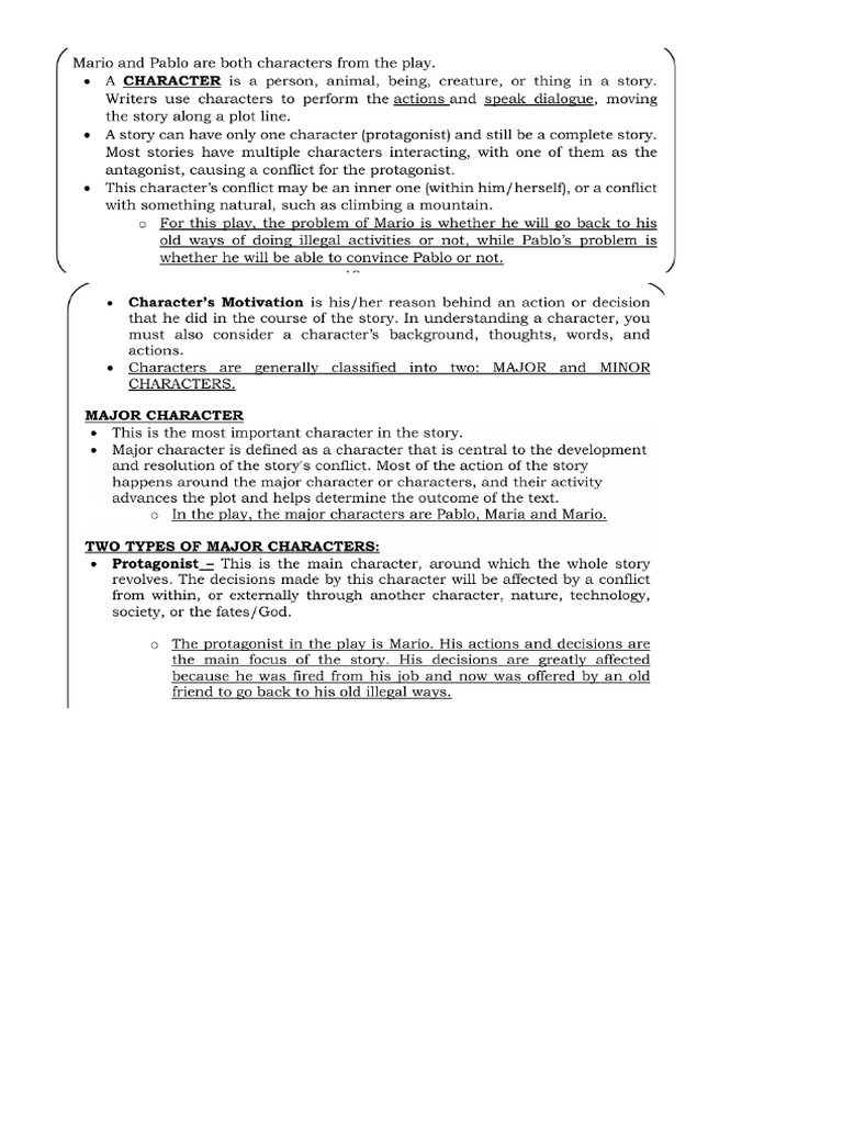 CHARACTERS | PDF