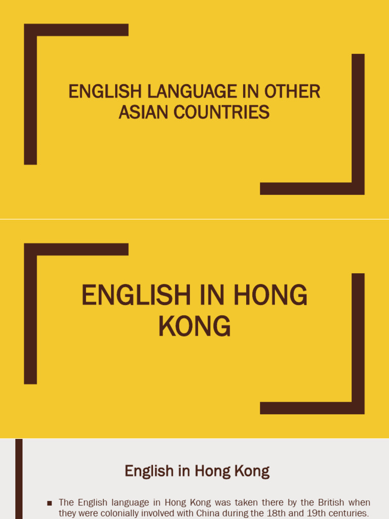 English Language in Other Asian Countries - PPT - 0 | PDF | Philippines ...