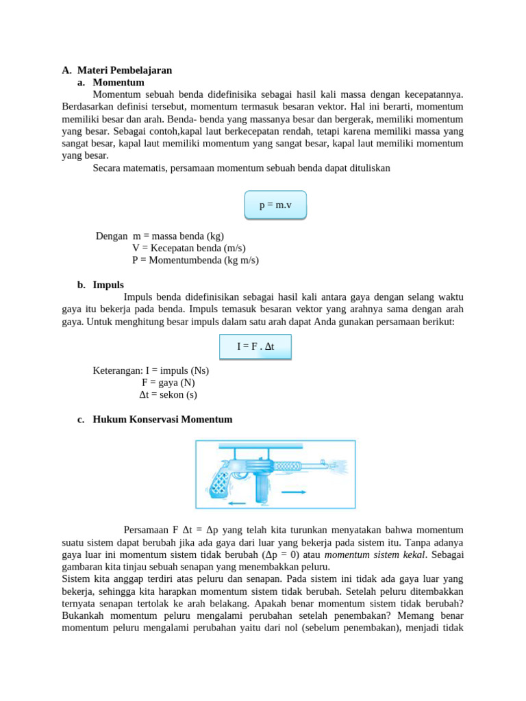 Momentum Dan Impuls | PDF