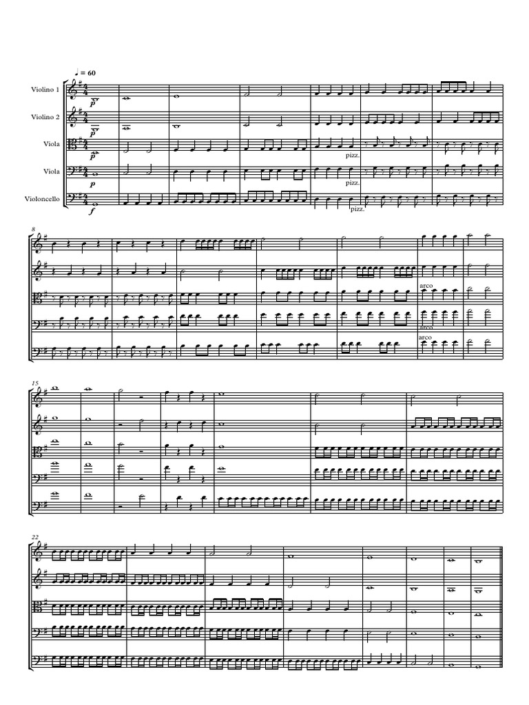 Escala1.1 - Full Score | PDF | String Instruments | Musical Instruments