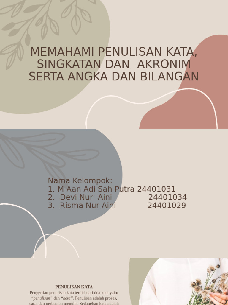 Memahami Penulisan Kata, Singkatan Dan Akronim Serta (1) | PDF