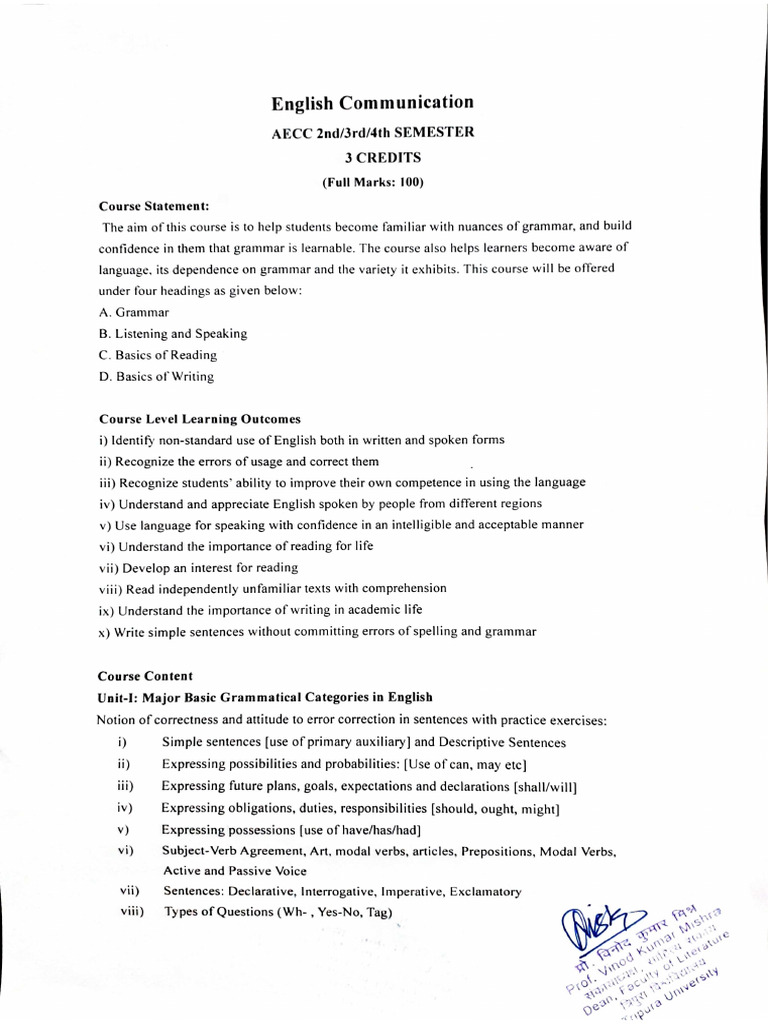 AEC Language English | PDF