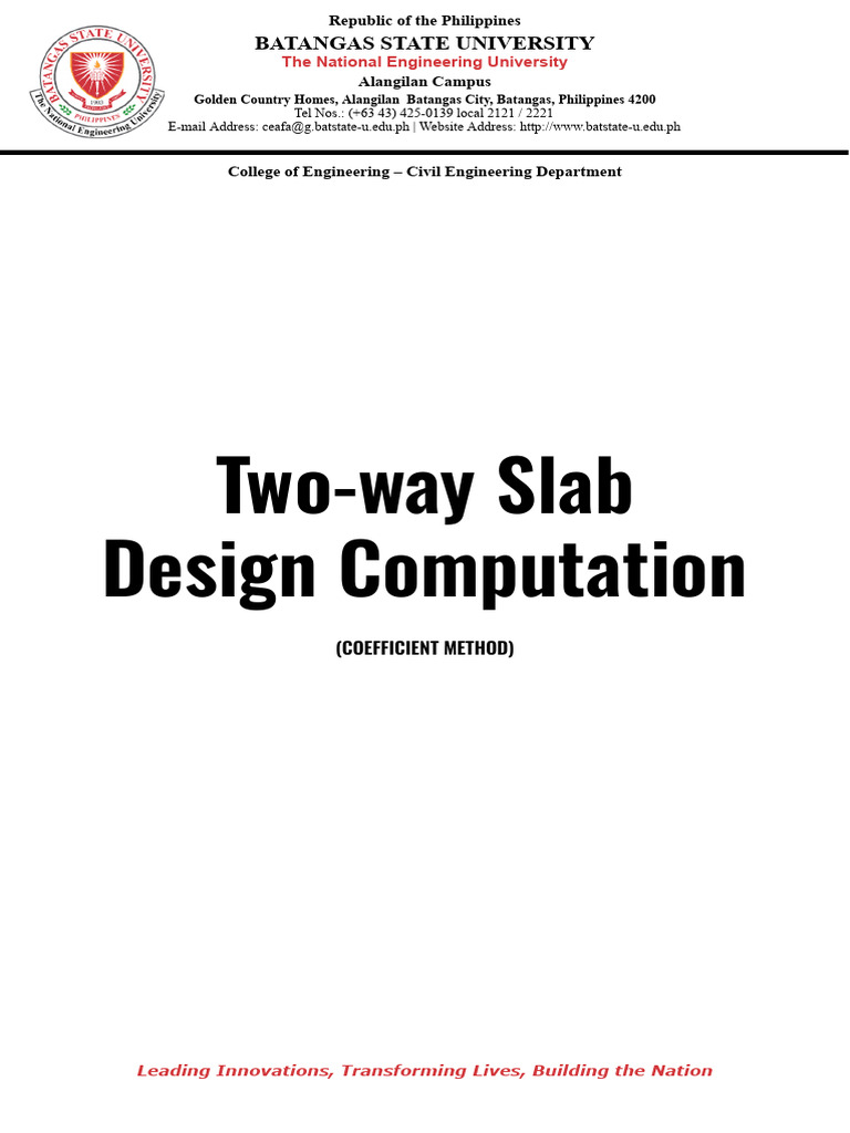 Two Way One Way Column | PDF