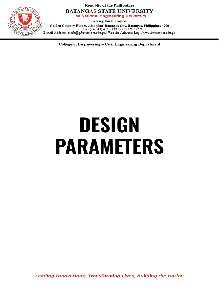 Design Parameter 1 | PDF