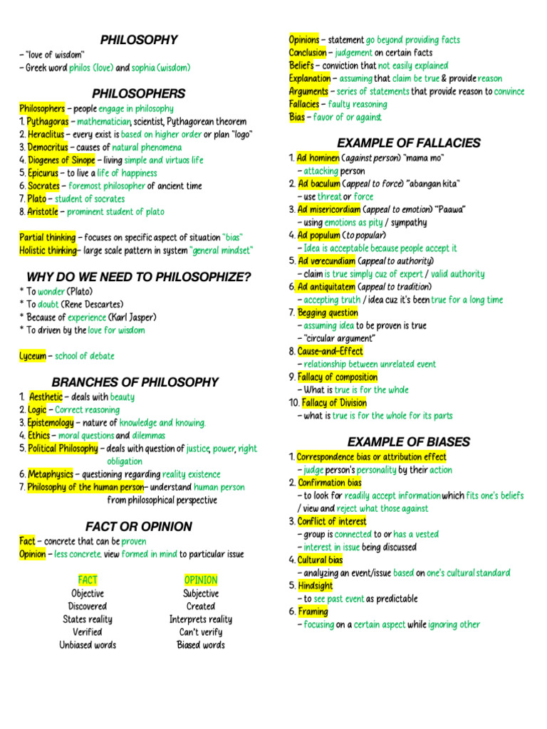 Philosophy Reviewer 1 | PDF