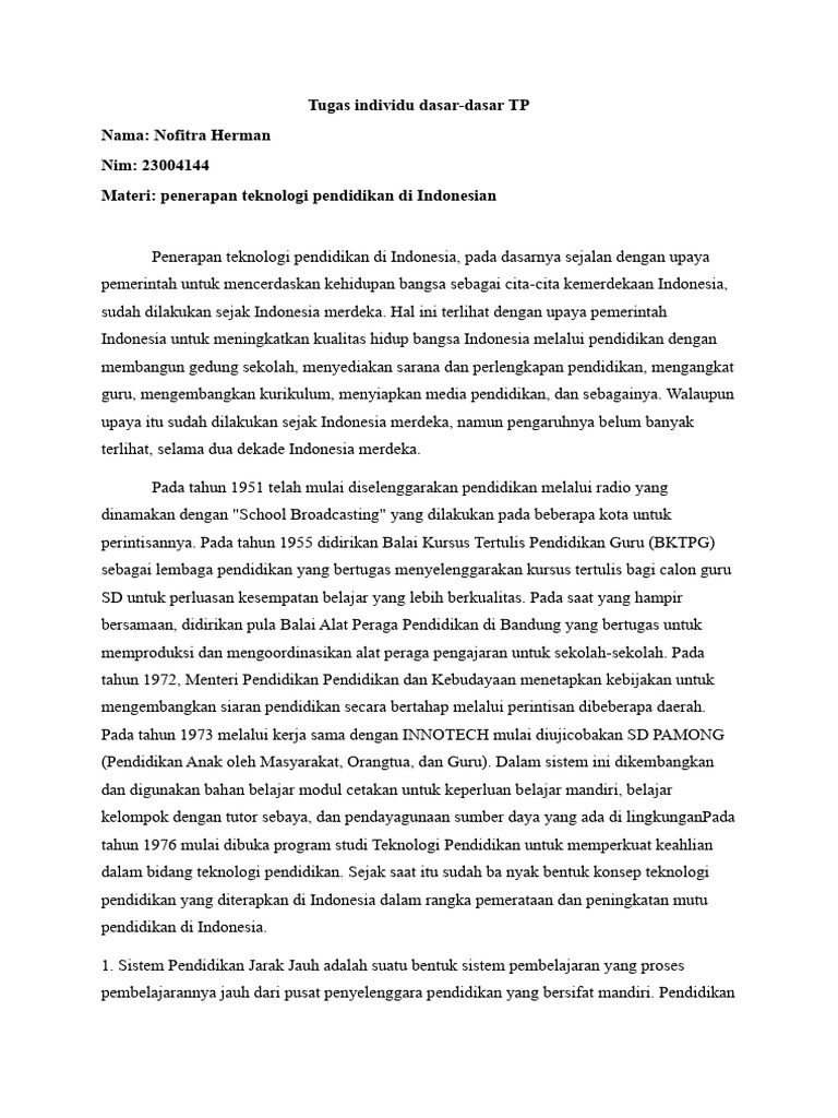 Tugas Individu - DDTP | PDF
