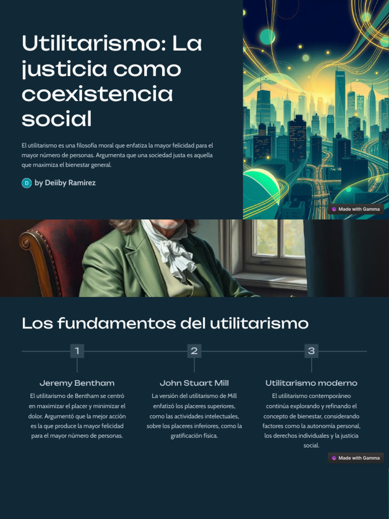Utilitarismo La Justicia Como Coexistencia Social | PDF | Utilitarismo ...