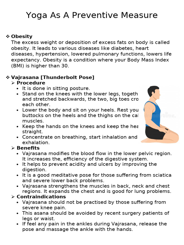 Yoga As A Preventive Measure | PDF