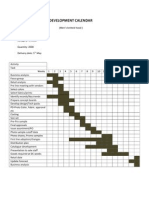 Line Development Calendar