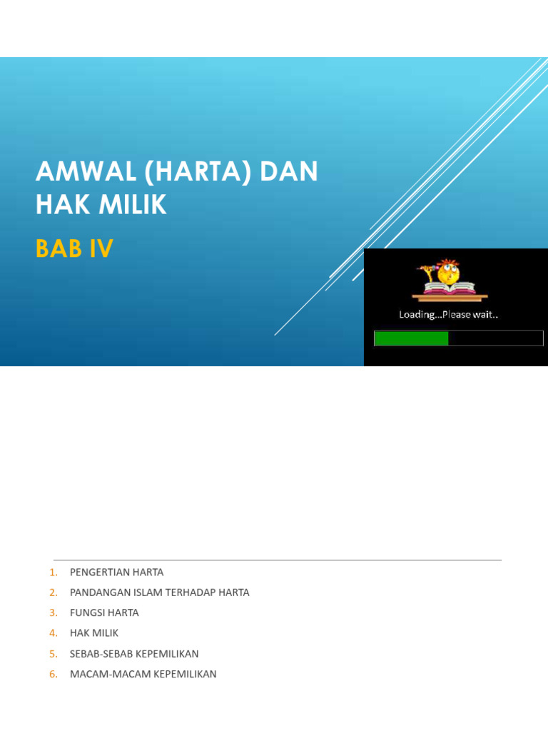 Bab 4 - Amwal (Harta) Dan Hak Milik | PDF