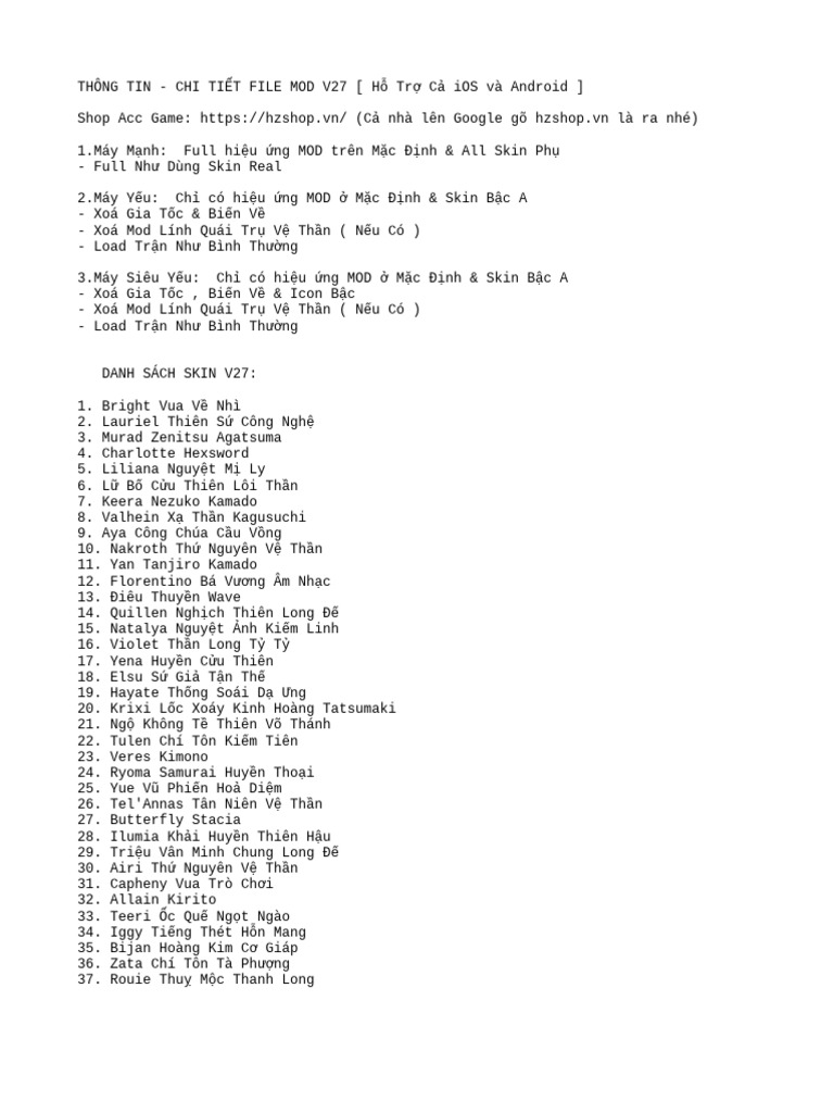 HZ Note v27 | PDF