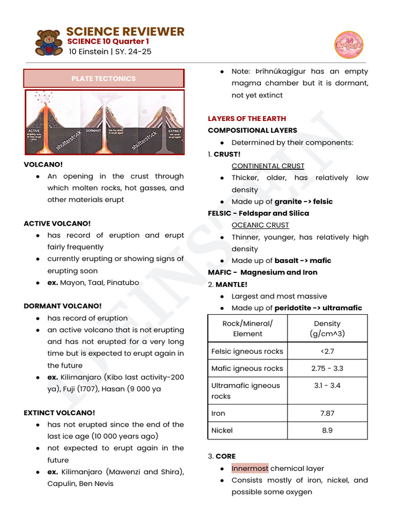 Science Reviewer G10 Q1 24-25 | PDF