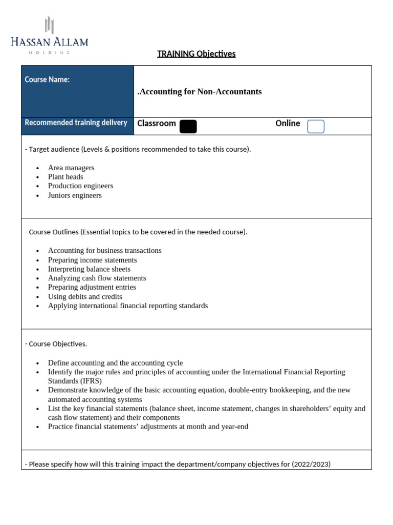 Accounting For Non-Accountants | PDF