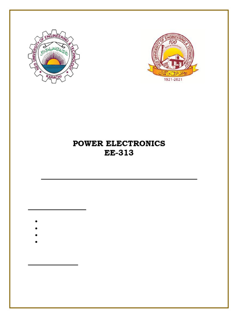Power Electronics CEP Final | PDF