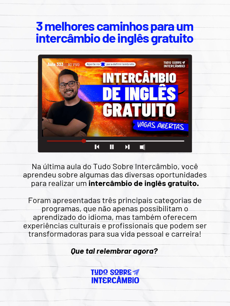 Resumo Tudo Sobre Interc%C3%A2mbio Aula 333 Matheustomoto | PDF