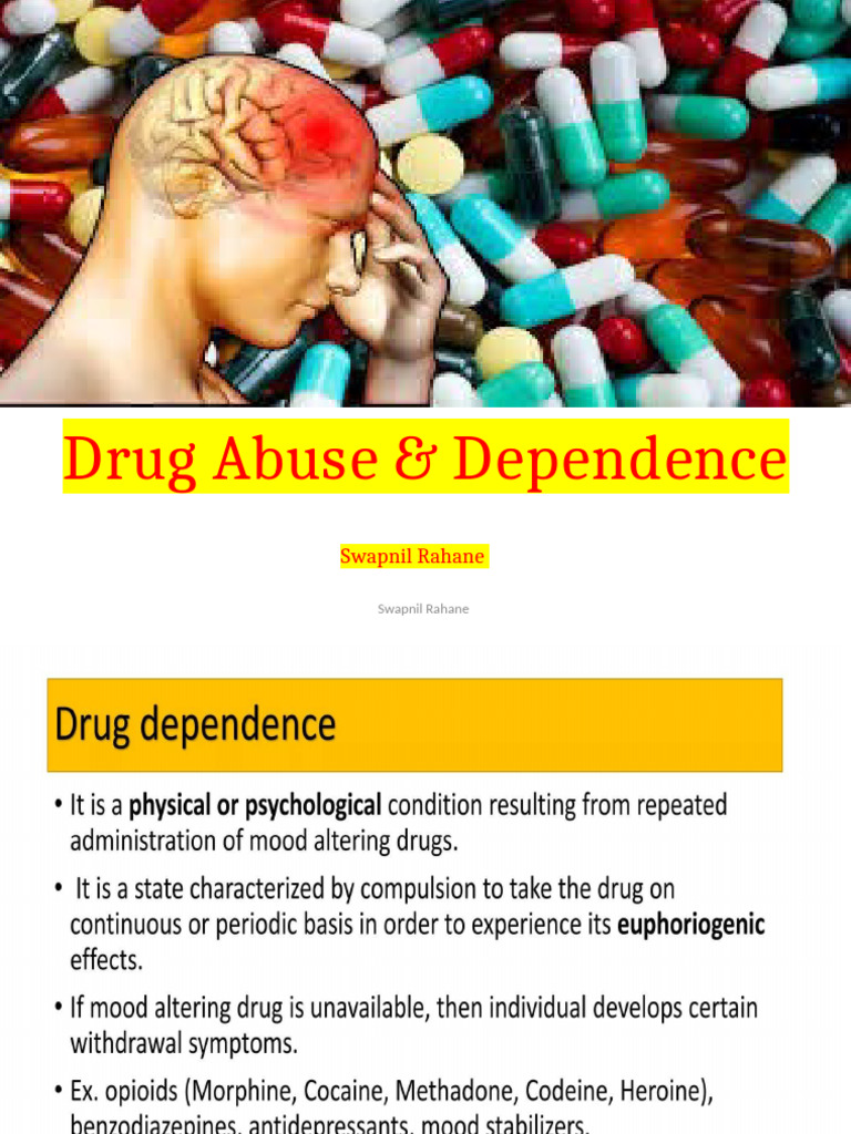Drug Abuse & Dependence | PDF