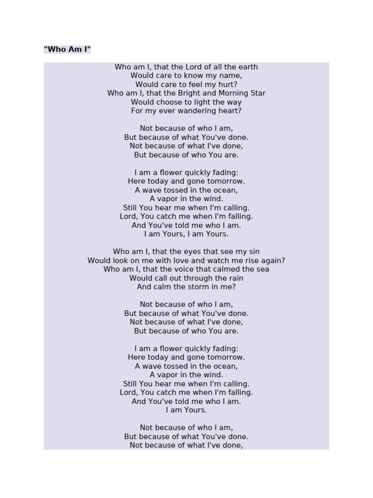 Lyrics | PDF