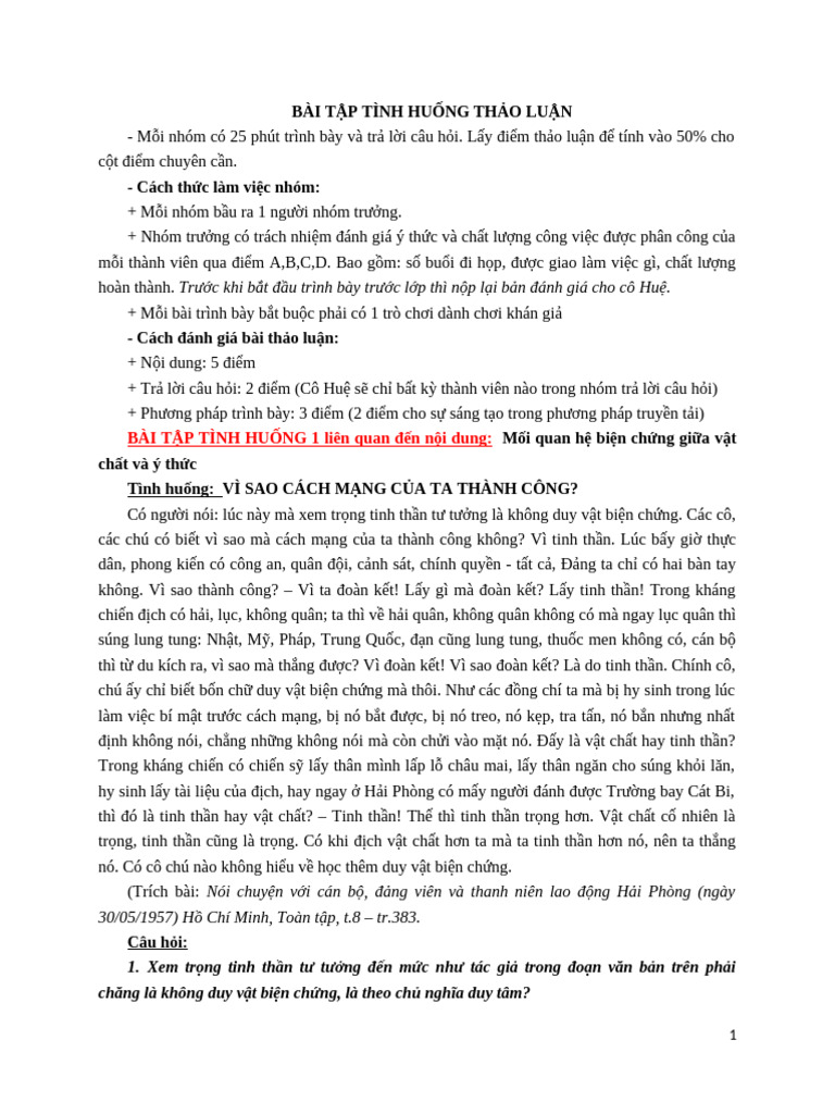 Bã I Táº P Tã Nh Huá Ng Gá I Cã C Nhã M Pdf