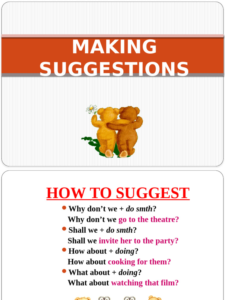 Makingsuggestions | PDF