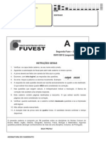 Prova 2º Dia 2 Fase Fuvest