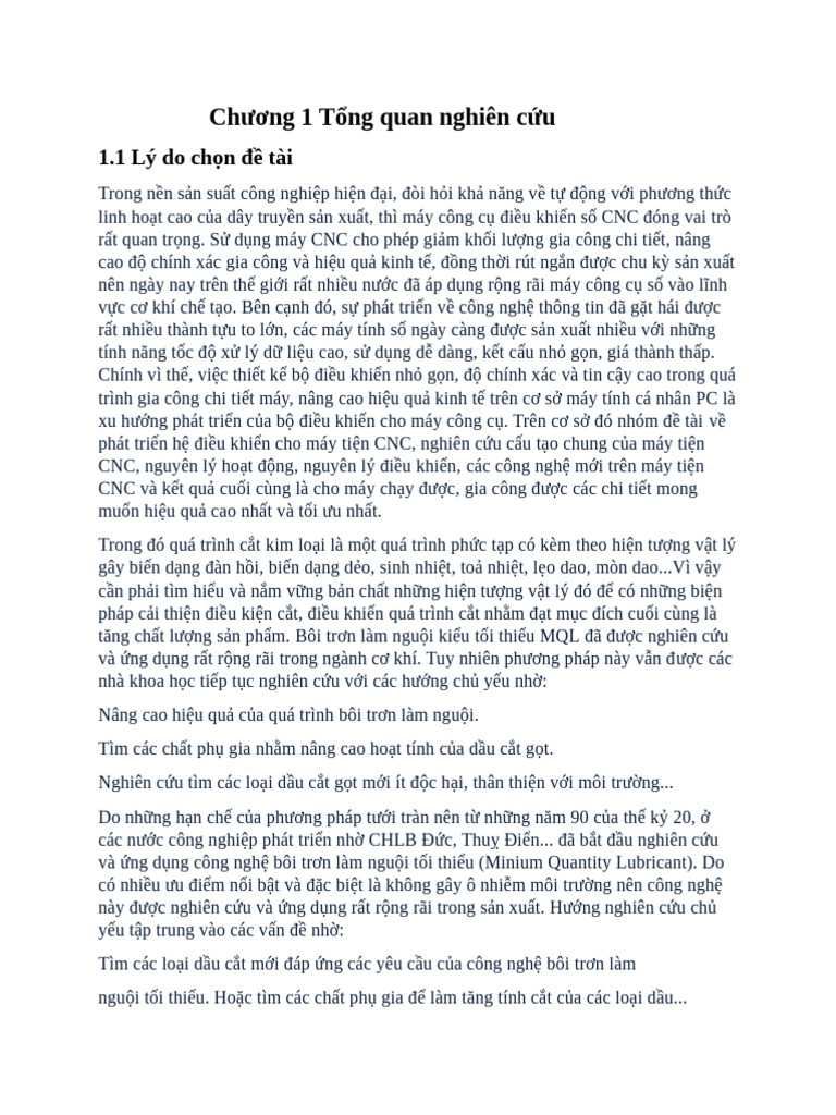 Chương 1 T NG Quan Nghiên C U | PDF