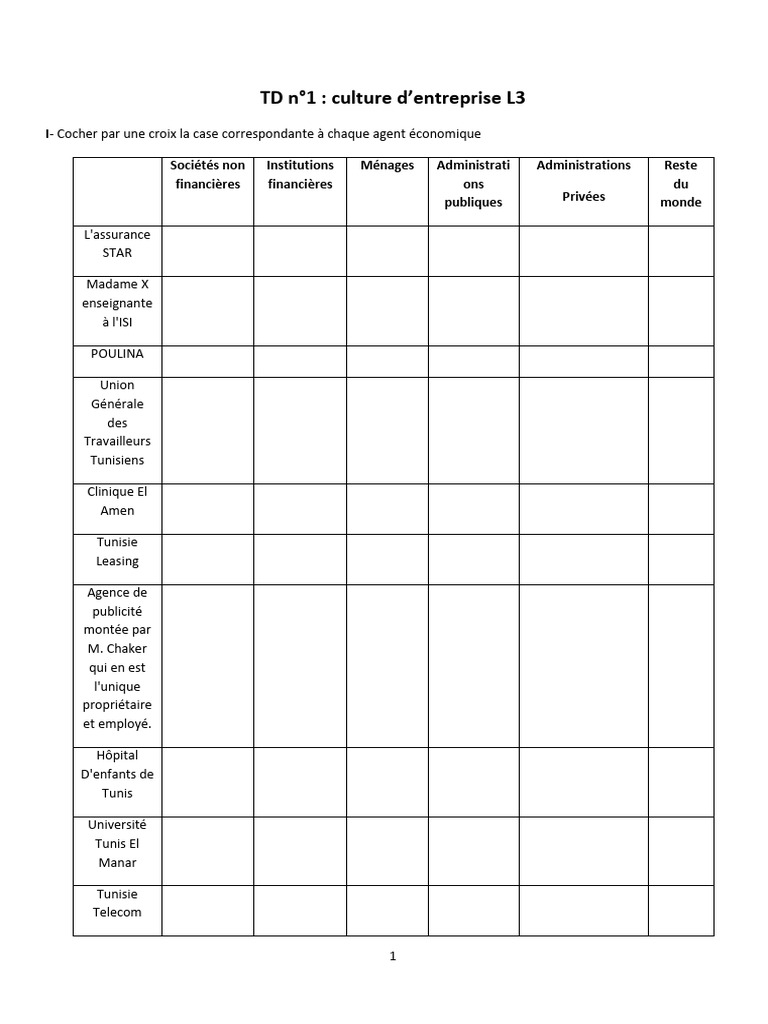 TD 1 | PDF