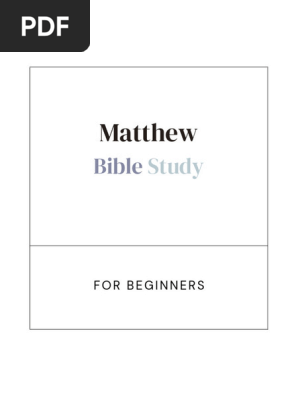 Matthew-Bible-Study