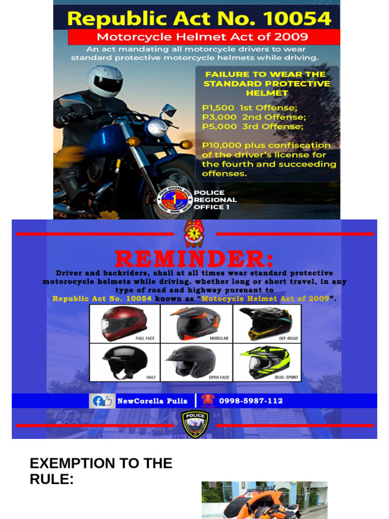 Ra 10054 helmet pdf