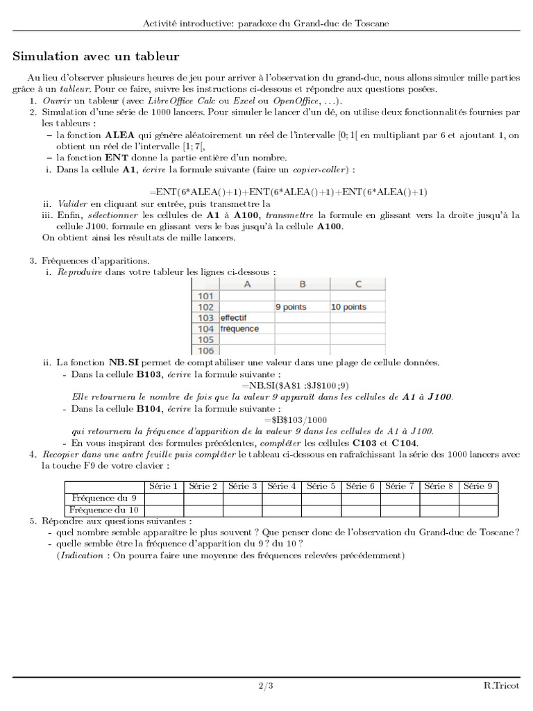 Activite Paradoxe Toscane 2 PDF — free download