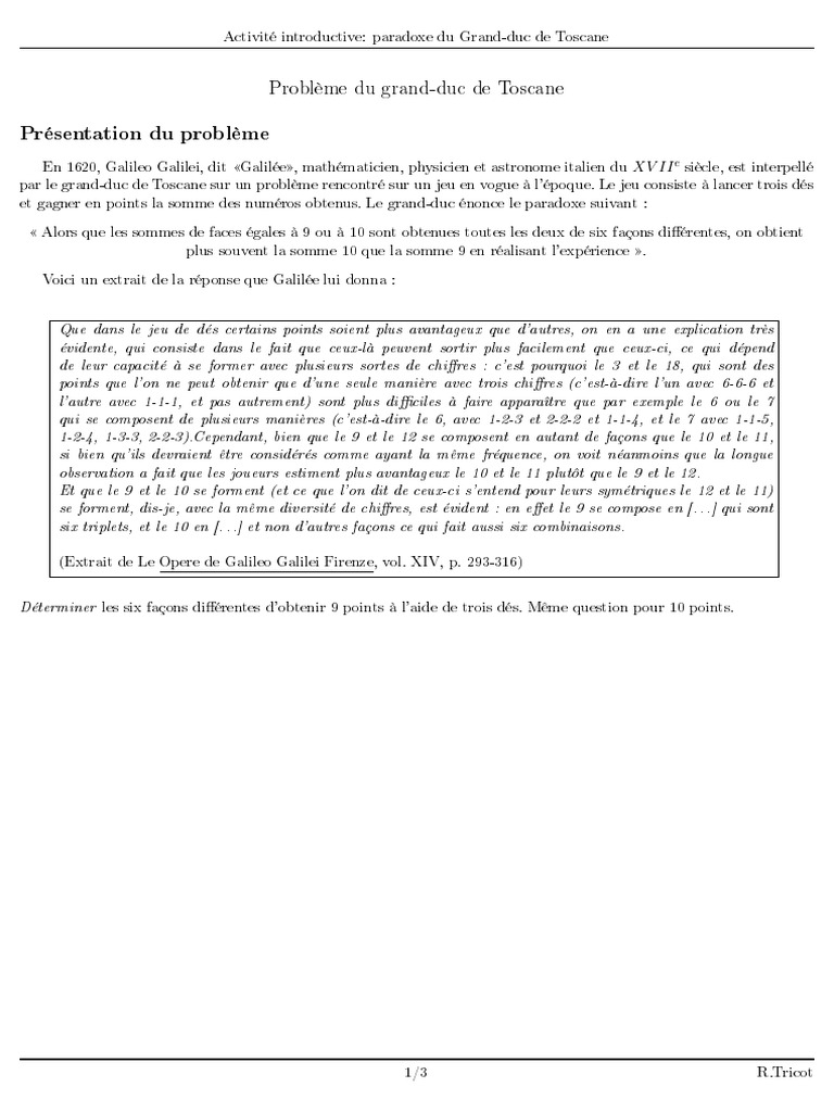 Activite Paradoxe Toscane 1 PDF — free download