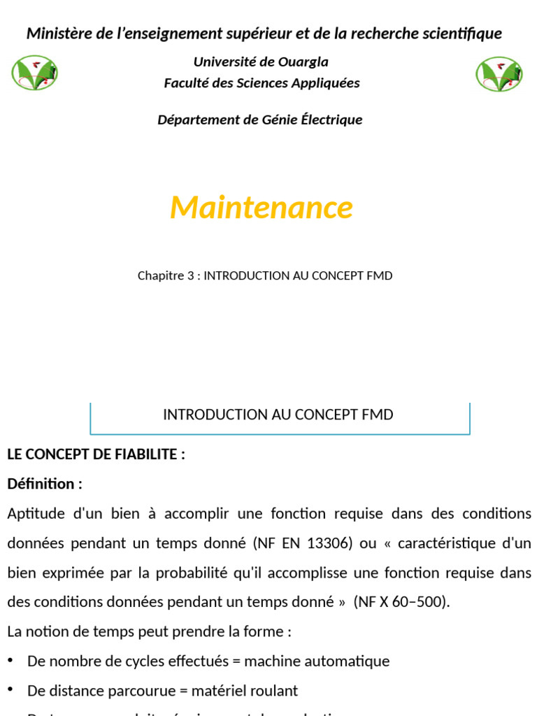 Chapitre 3 Introduction Au Concept FMD | PDF