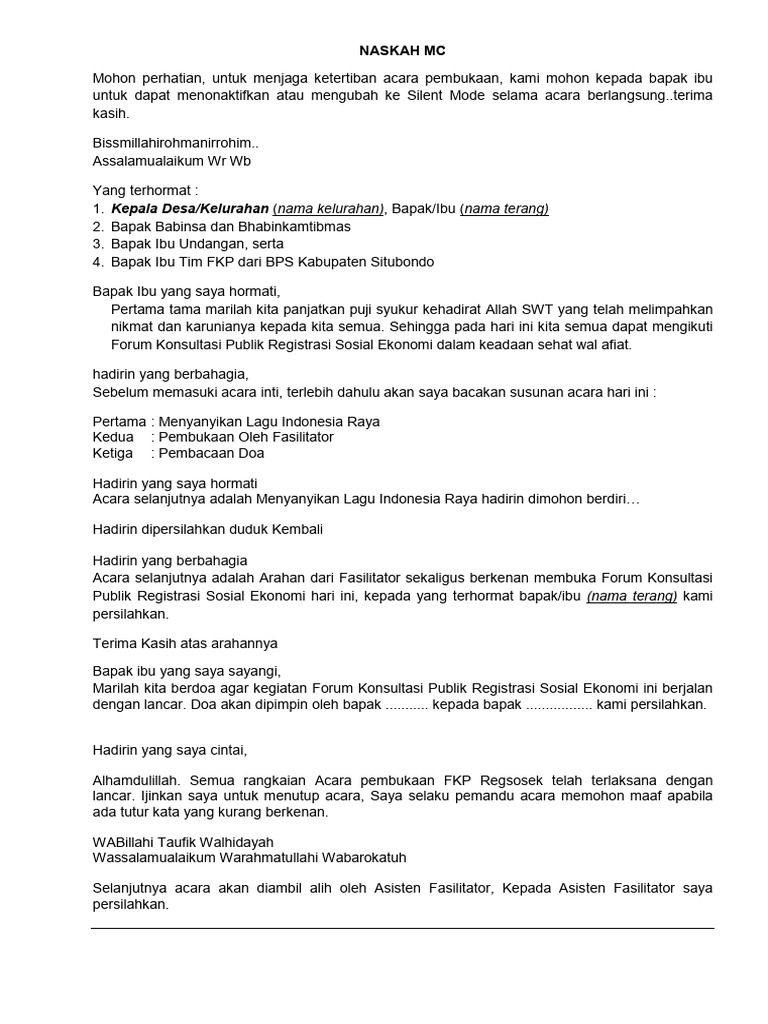 Teks MC | PDF