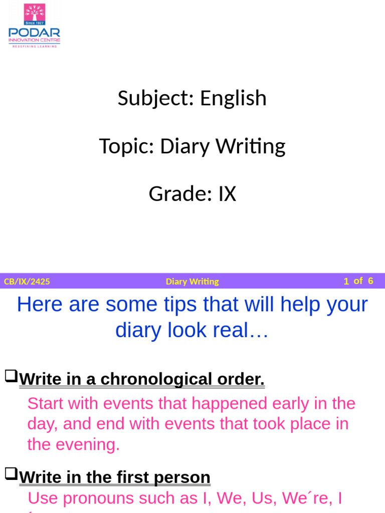 DAIRYWRITING | PDF