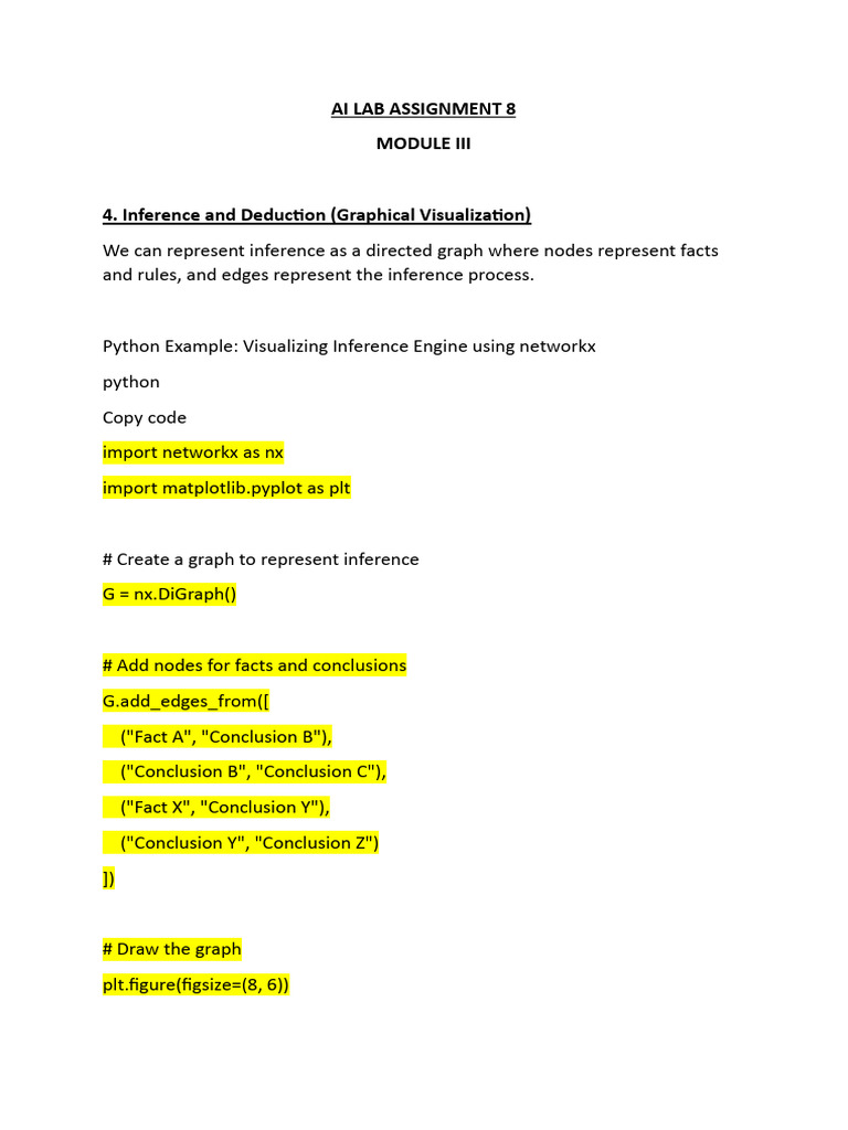 Ai Lab Assignment 7 | PDF