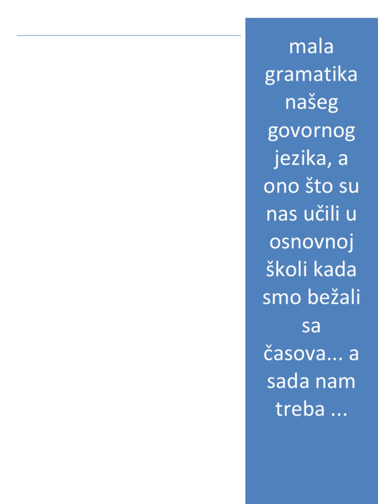 PADEZI u Srpskom Jeziku