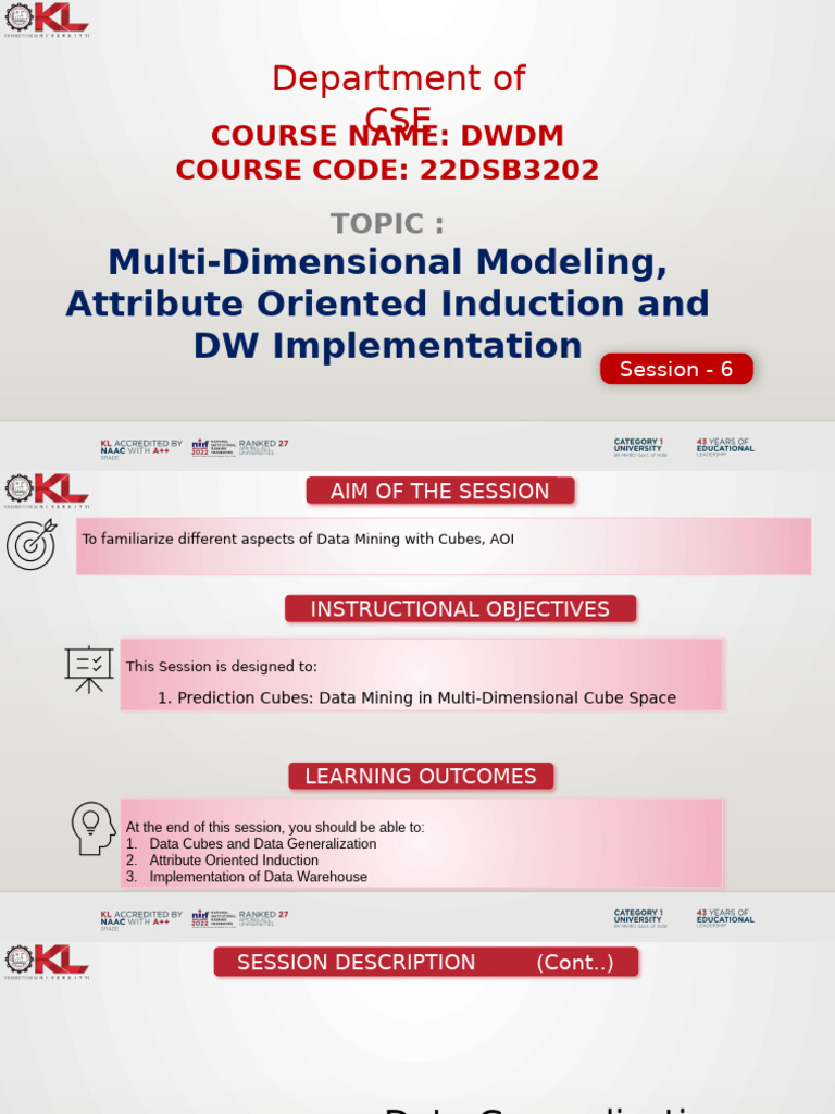 DWM Co1 Session 6 | PDF