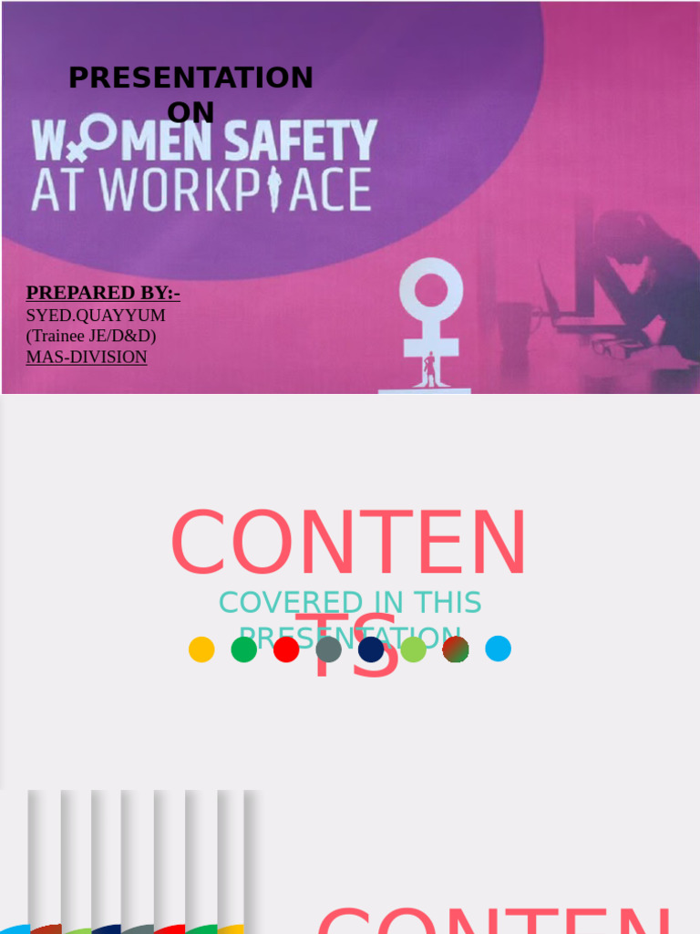 Women Safety at Workplace | PDF