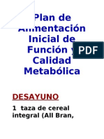 Plan alimenticio metabólico