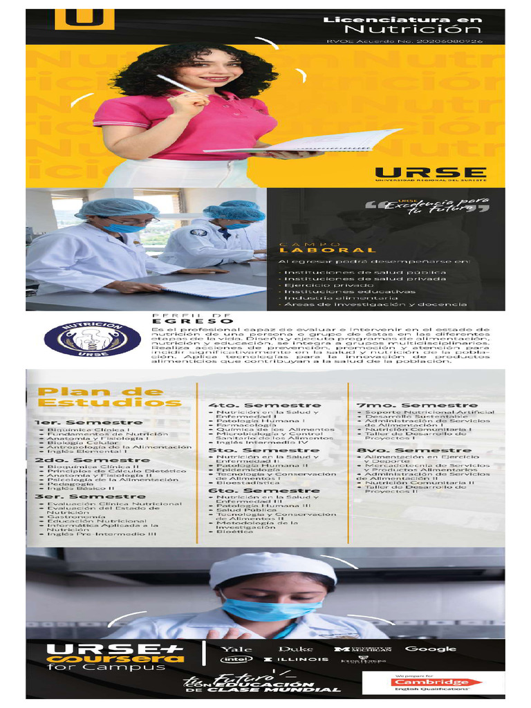 Nutrición - Plan de Estudios 2023 | PDF