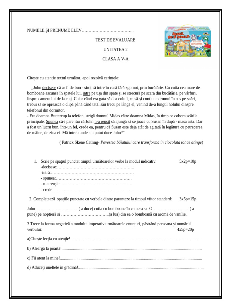 Test U2 Cls 5 | PDF