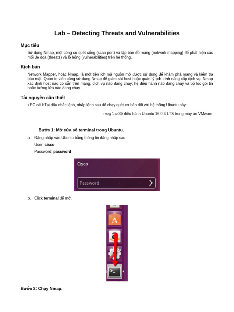Nmap for Threat and Vulnerability Detection | PDF