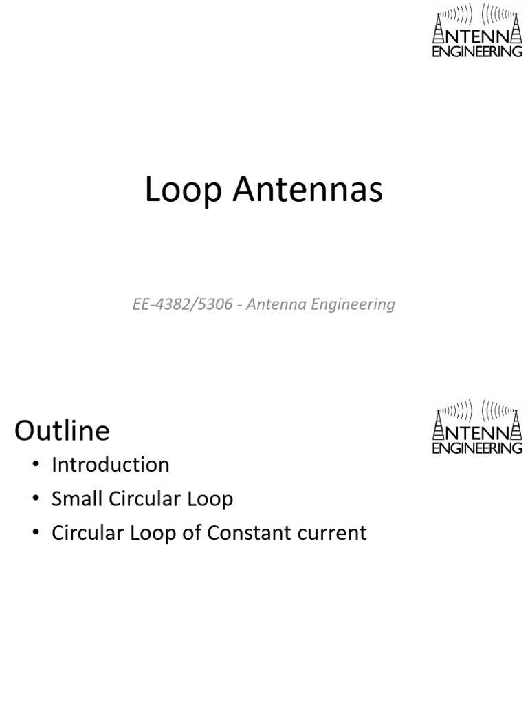 Topic 4 Loop Antennas | PDF