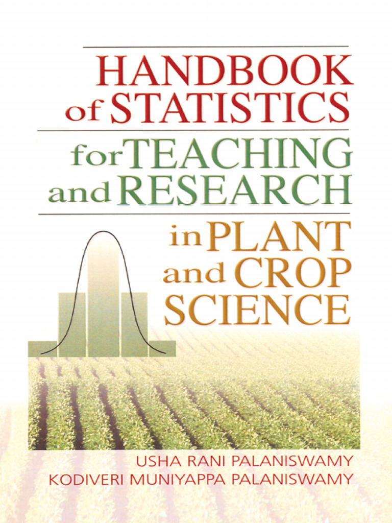 Handbook of Statistics For Teaching and Research in Plant and Crop ...