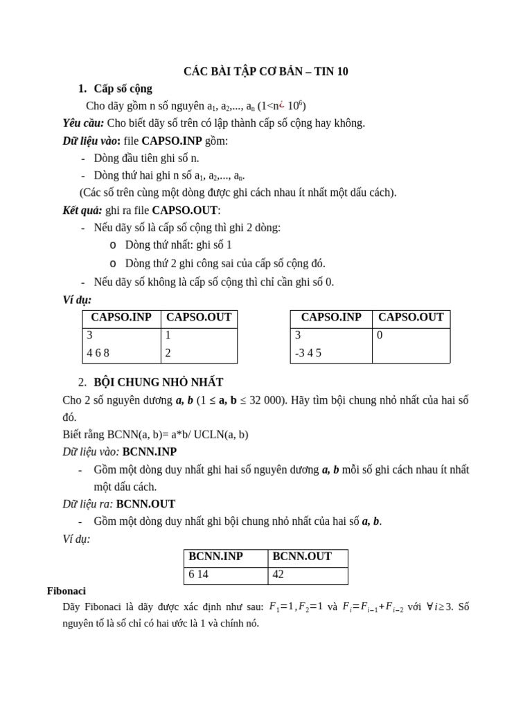 BT Co Ban | PDF