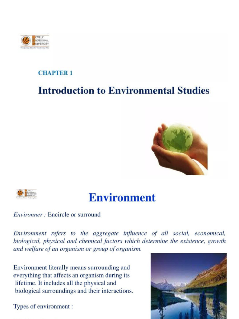 Introduction To Environment Sciences | PDF