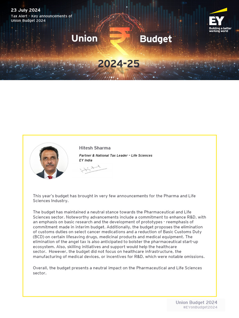 eyunionbudget2024pharmaceuticalandlifescience PDF