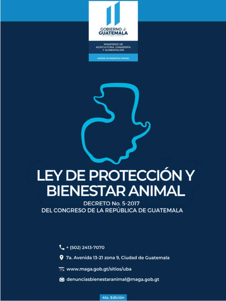 Ley de Protección Animal en Guatemala | PDF | Bienestar de los animales ...