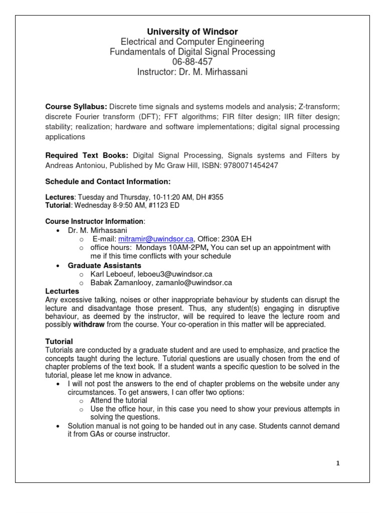 Digital Filters Antoniou Pdf