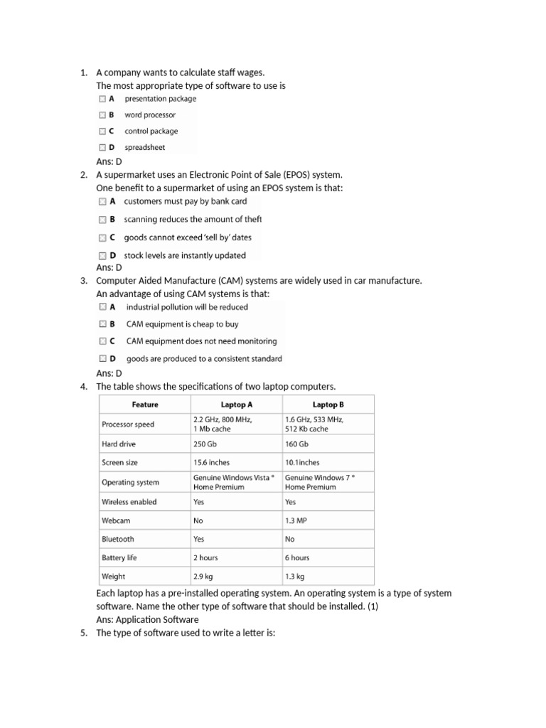Ch2 Old Questions (2011-2022) | PDF